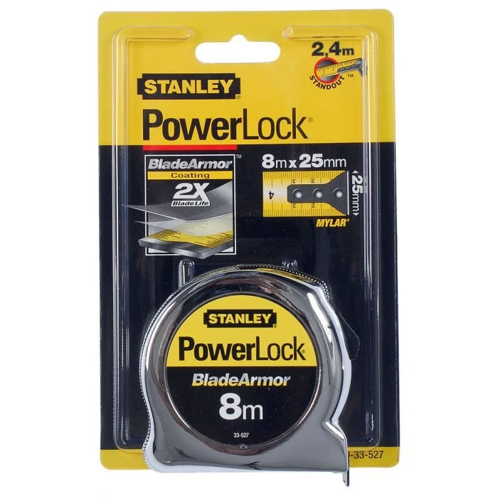 Stanley 0-33-527 Rolbandmaat PowerLock® Blade Armor™ 8 M. 3 Stanley 0-33-527 Rolbandmaat PowerLock® Blade Armor™ 8 M. - Afbeelding 3