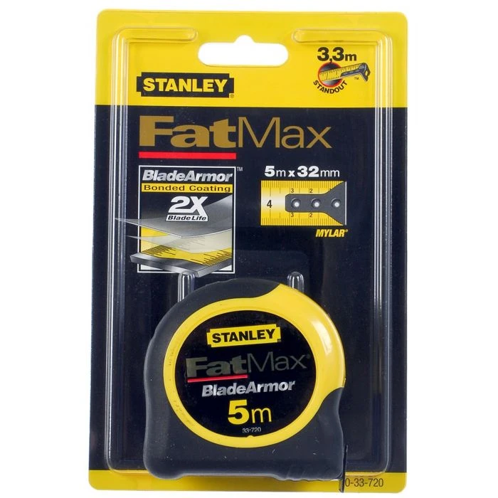 Stanley 0-33-720 Rolbandmaat FatMax® Blade Armor™ 5 M. 8 Stanley 0-33-720 Rolbandmaat FatMax® Blade Armor™ 5 M. - Afbeelding 8