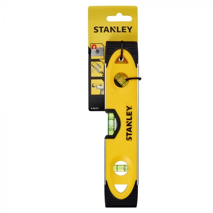 Stanley 0-43-511 Waterpas Torpedo - Alu Zool 250 Mm. - 3L 5 Stanley 0-43-511 Waterpas Torpedo - Alu Zool 250 Mm. - 3L - Afbeelding 5