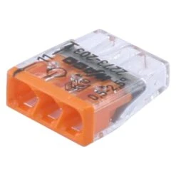 Wago WA LASKLEM 3-POLIG TRANSP/ORANJE (100)