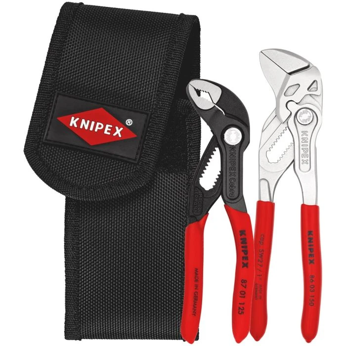KNIPEX Mini-tangenset, In Gereedschapsriemtas 1 KNIPEX Mini-tangenset, In Gereedschapsriemtas