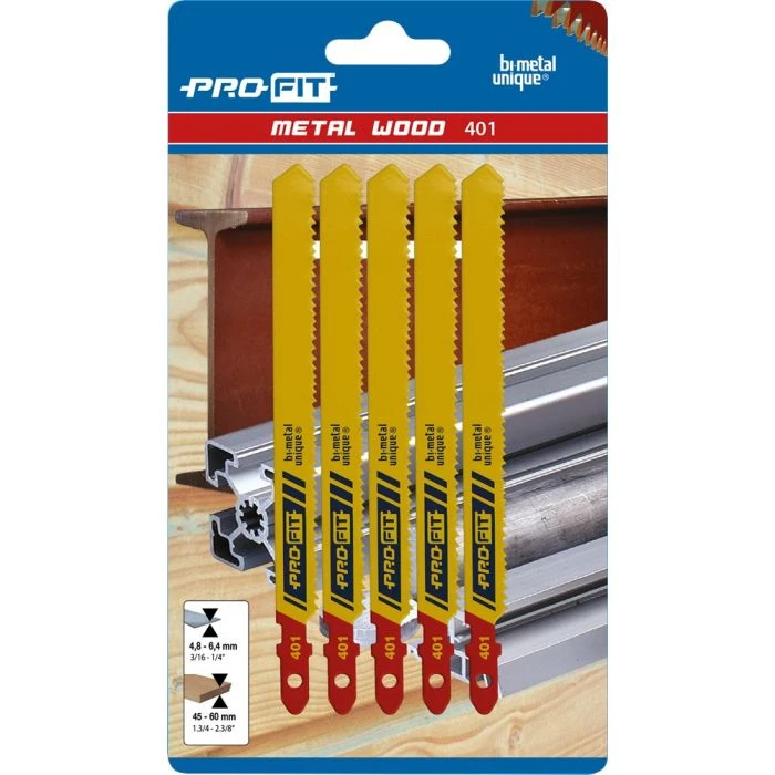 ProFit Decoupeerzaagblad 100x9,5x1 Mm, Pak 5 Stuks. 1 ProFit Decoupeerzaagblad 100x9,5x1 Mm, Pak 5 Stuks.