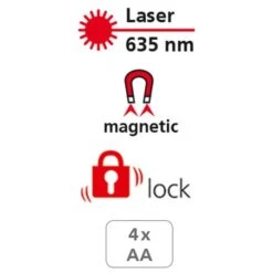 Makita Laserliner MasterCross-Laser 2 Kruislijnlaserset In Koffer - 2 Lijnen - Rood - 031.350A -Aanbiedingen Tool Gigant Winkel 031 350a 7
