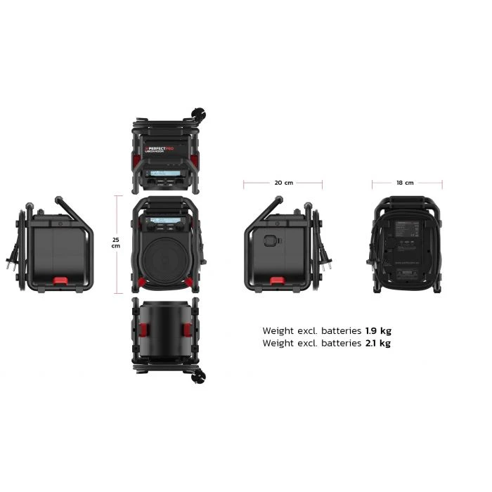 Perfectpro Werkradio UBOX 400R 7 Perfectpro Werkradio UBOX 400R - Afbeelding 7