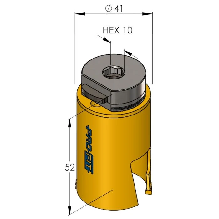 ProFit Multi Purpose Gatzaag 41 Mm Met Hardmetalen Tanden. 2 ProFit Multi Purpose Gatzaag 41 Mm Met Hardmetalen Tanden. - Afbeelding 2
