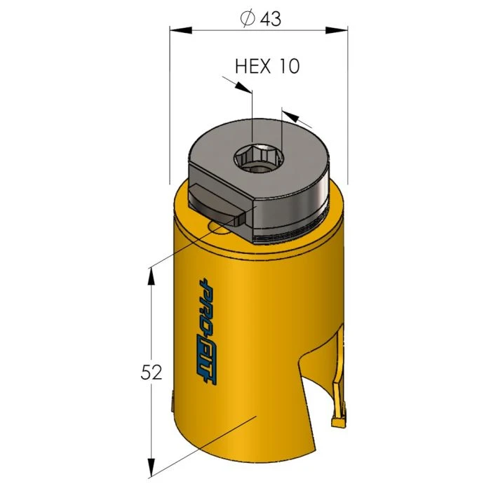 ProFit Multi Purpose Gatzaag 43 Mm Met Hardmetalen Tanden. 2 ProFit Multi Purpose Gatzaag 43 Mm Met Hardmetalen Tanden. - Afbeelding 2