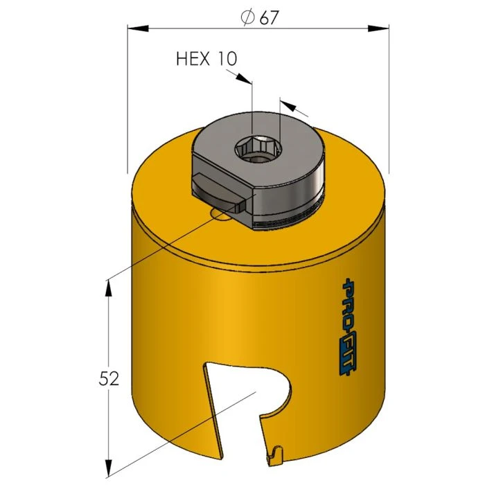 ProFit Multi Purpose Gatzaag 67 Mm Met Hardmetalen Tanden. 2 ProFit Multi Purpose Gatzaag 67 Mm Met Hardmetalen Tanden. - Afbeelding 2