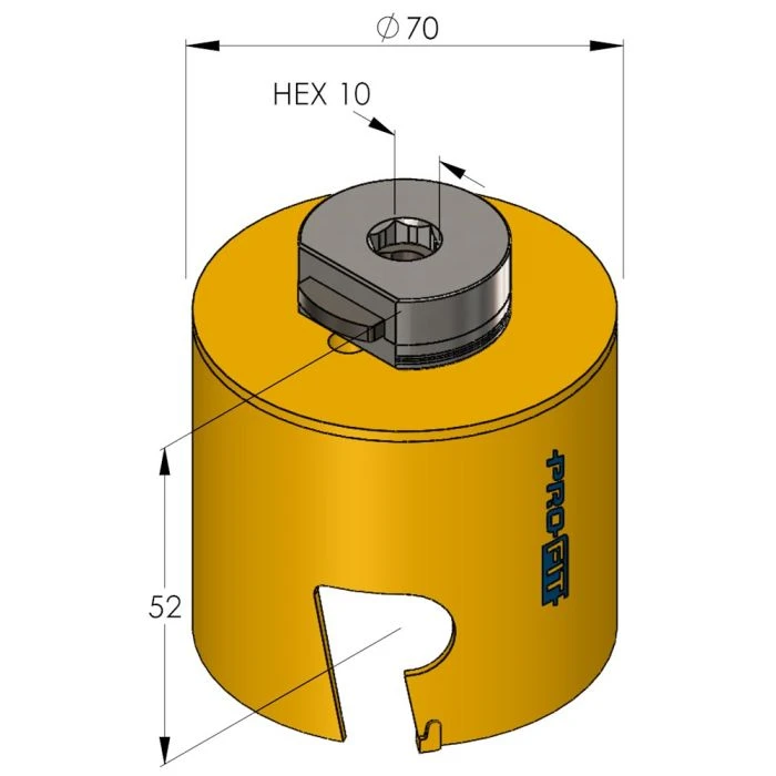 ProFit Multi Purpose Gatzaag 70 Mm Met Hardmetalen Tanden. 2 ProFit Multi Purpose Gatzaag 70 Mm Met Hardmetalen Tanden. - Afbeelding 2