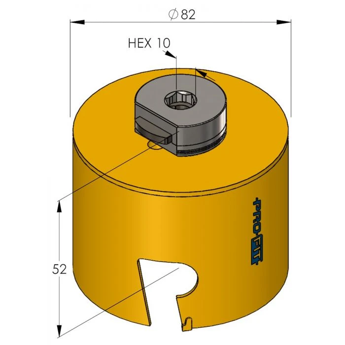 ProFit Multi Purpose Gatzaag 82 Mm Met Hardmetalen Tanden. 2 ProFit Multi Purpose Gatzaag 82 Mm Met Hardmetalen Tanden. - Afbeelding 2