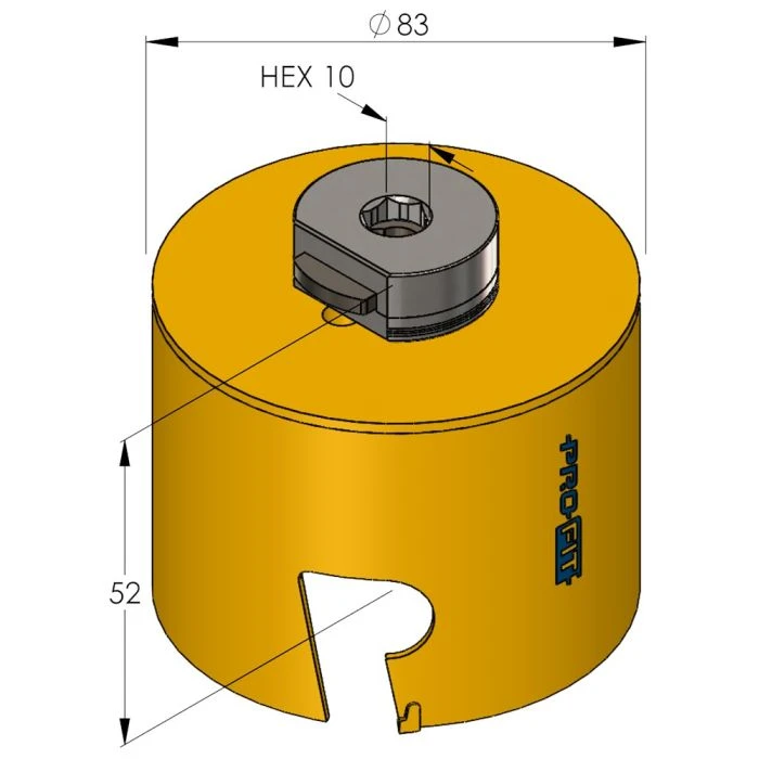 ProFit Multi Purpose Gatzaag 83 Mm Met Hardmetalen Tanden. 2 ProFit Multi Purpose Gatzaag 83 Mm Met Hardmetalen Tanden. - Afbeelding 2