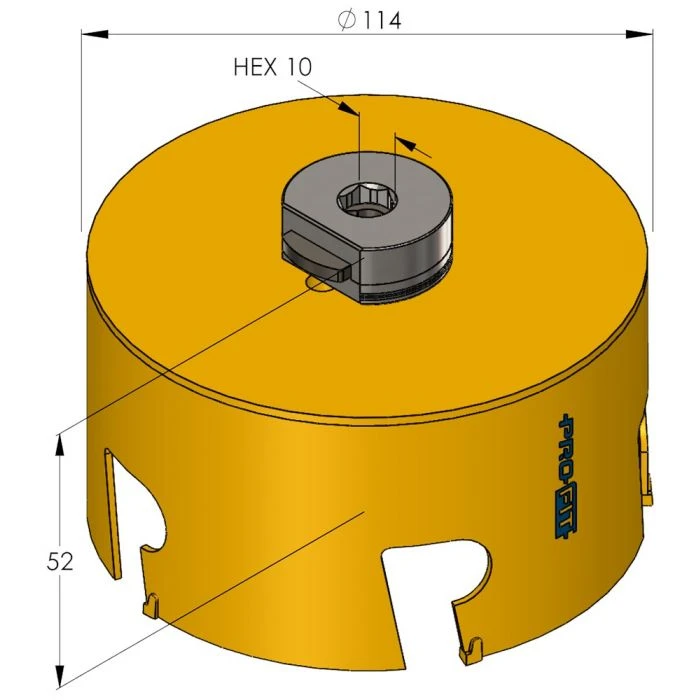 ProFit Multi Purpose Gatzaag 114 Mm Met Hardmetalen Tanden. 2 ProFit Multi Purpose Gatzaag 114 Mm Met Hardmetalen Tanden. - Afbeelding 2