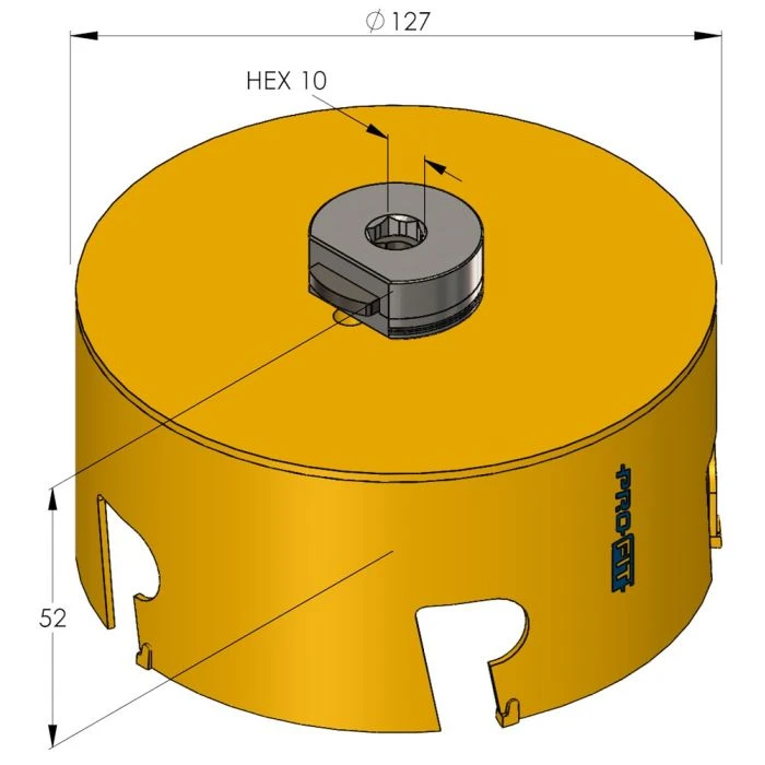 ProFit Multi Purpose Gatzaag 127 Mm Met Hardmetalen Tanden. 2 ProFit Multi Purpose Gatzaag 127 Mm Met Hardmetalen Tanden. - Afbeelding 2