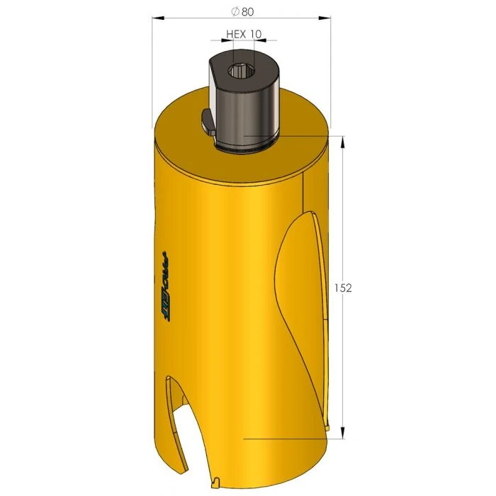 ProFit Multi Purpose LONG Gatzaag 80 Mm Met Hardmetalen Tanden. 2 ProFit Multi Purpose LONG Gatzaag 80 Mm Met Hardmetalen Tanden. - Afbeelding 2