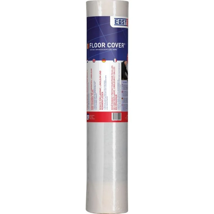 Easydek Floor Cover Afdekfolie 600mm X 60m 100mu Transparant 1 Easydek Floor Cover Afdekfolie 600mm X 60m 100mu Transparant