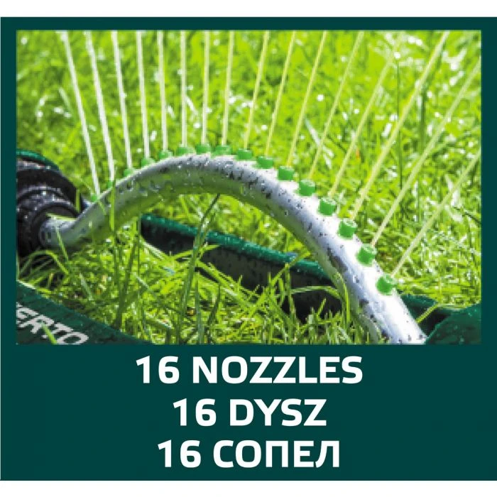 Makita VERTO Zwenksproeier, 378m2 Bereik, 16 Nozzels. 2 Makita VERTO Zwenksproeier, 378m2 Bereik, 16 Nozzels. - Afbeelding 2