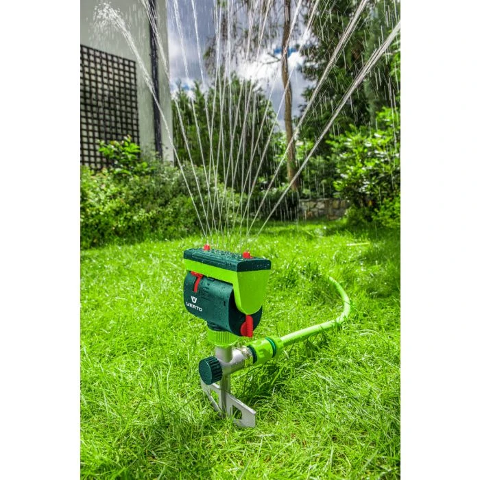 Makita VERTO Occilerende Zwenksproeier 208m2, Instelbare Hoek, Waterdruk Controle, 16 Nozzels 2 Makita VERTO Occilerende Zwenksproeier 208m2, Instelbare Hoek, Waterdruk Controle, 16 Nozzels - Afbeelding 2