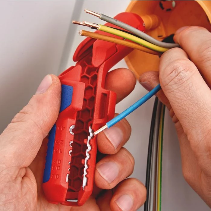 KNIPEX ErgoStrip®, Universeel Ontmantelingsgereedschap 4 KNIPEX ErgoStrip®, Universeel Ontmantelingsgereedschap - Afbeelding 4