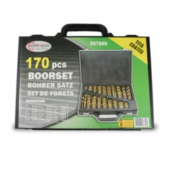 Makita HSS Borenset 170-delig Titanium Gecoat 5 Makita HSS Borenset 170-delig Titanium Gecoat -Aanbiedingen Tool Gigant Winkel 170 delige borenset 2
