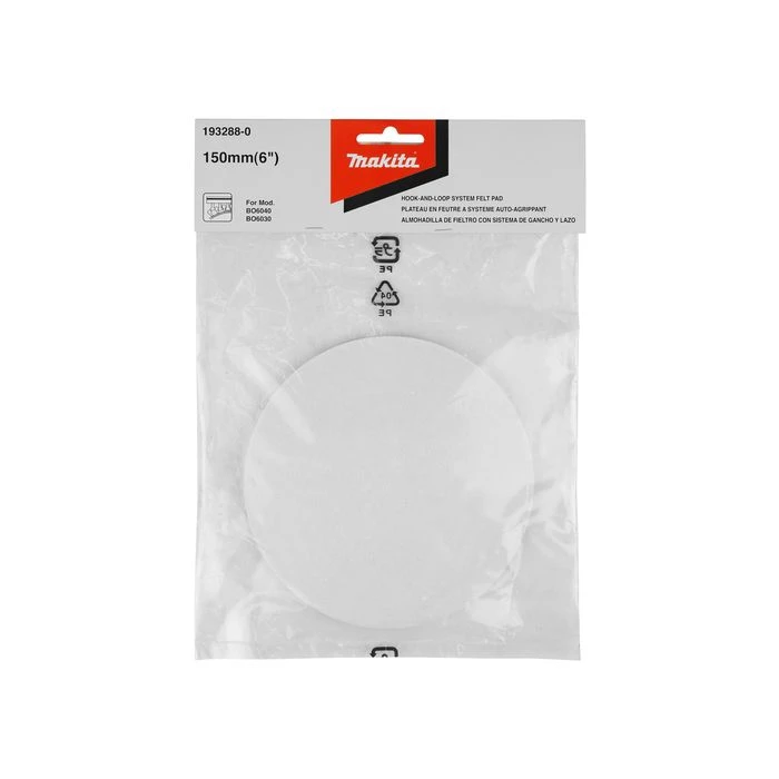 Makita 193288-0 Viltschijf 150 Mm 3 Makita 193288-0 Viltschijf 150 Mm - Afbeelding 3