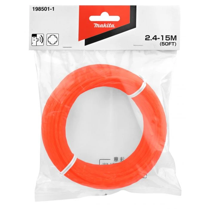 Makita 198501-1 Maaidraad 2,4mm X 15m 'fluister' 3 Makita 198501-1 Maaidraad 2,4mm X 15m 'fluister' - Afbeelding 3