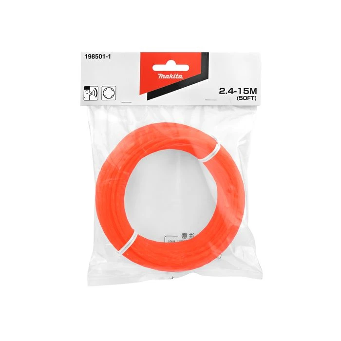 Makita 198501-1 Maaidraad 2,4mm X 15m 'fluister' 2 Makita 198501-1 Maaidraad 2,4mm X 15m 'fluister' - Afbeelding 2
