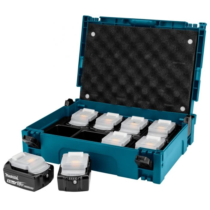 Makita Accu Opberg-Mbox 8-dlg + 8x Accu BL1850b 5 Makita Accu Opberg-Mbox 8-dlg + 8x Accu BL1850b - Afbeelding 5