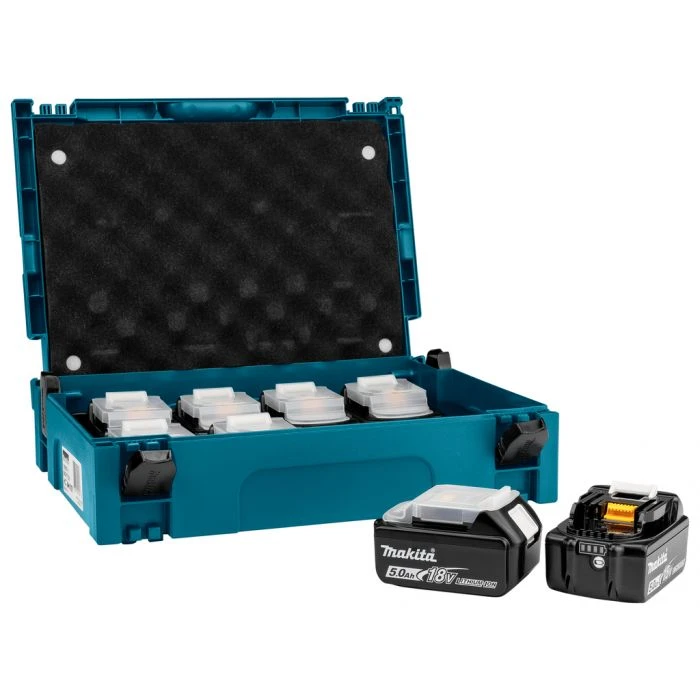 Makita Accu Opberg-Mbox 8-dlg + 8x Accu BL1850b 2 Makita Accu Opberg-Mbox 8-dlg + 8x Accu BL1850b - Afbeelding 2