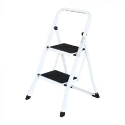 Budgetline Huishoudtrap Inklapbaar Wit 2 Treden