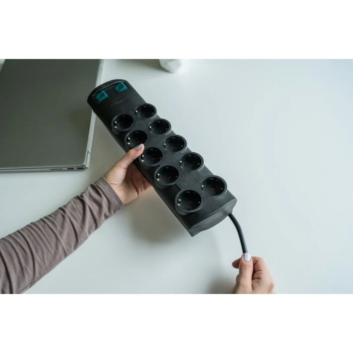 Brennenstuhl Primera-Line Stekkerdoos 10-voudig Zwart 2m H05VV-F 3G1,5 De Stopcontacten Zijn Schakelbaar Per 5 8 Brennenstuhl Primera-Line Stekkerdoos 10-voudig Zwart 2m H05VV-F 3G1,5 De Stopcontacten Zijn Schakelbaar Per 5 - Afbeelding 8