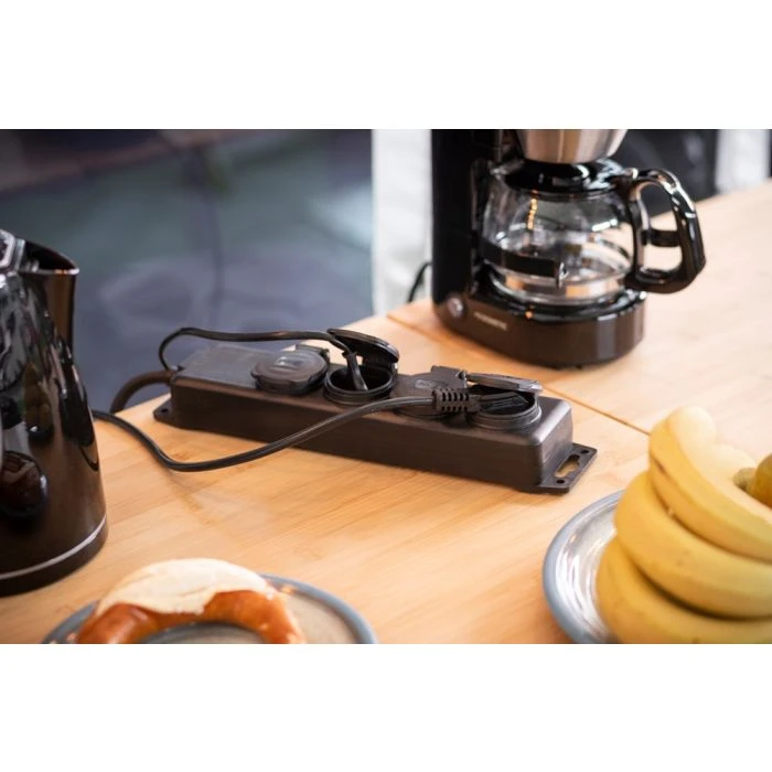 Brennenstuhl Stopcontactverdeler IP44 4-voudig Zwart 2m H07RN-F 3G1,5 3 Brennenstuhl Stopcontactverdeler IP44 4-voudig Zwart 2m H07RN-F 3G1,5 - Afbeelding 3