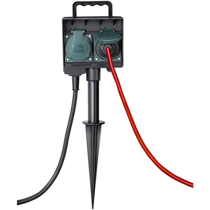 Brennenstuhl Tuincontactdoos Met Aardspies IP44 4-voudig 10m H07RN-F 3G1,5 2 Brennenstuhl Tuincontactdoos Met Aardspies IP44 4-voudig 10m H07RN-F 3G1,5 - Afbeelding 2