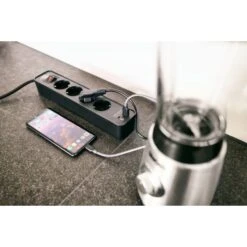 Brennenstuhl Ecolor Stekkerdoos Met USB 4-voudig Zwart/zwart 1,5m H05VV-F 3G1,5 Met Schakelaar -Aanbiedingen Tool Gigant Winkel 4007123654796 1153240006 a008 others