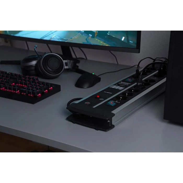 Brennenstuhl Premium-Protect-Line 120.000A Stekkerdoos Met Overspanningsbeveiliging En USB 14-voudig Duo 3m H05VV 5 Brennenstuhl Premium-Protect-Line 120.000A Stekkerdoos Met Overspanningsbeveiliging En USB 14-voudig Duo 3m H05VV - Afbeelding 5