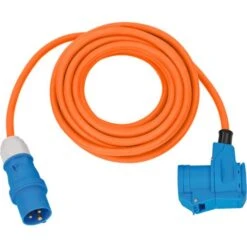 Brennenstuhl CEE Verlengsnoer IP44 Voor Camping/Maritime 10m Oranje H07RN-F 3G2,5 CEE-stekker, Haakse Koppeling 2