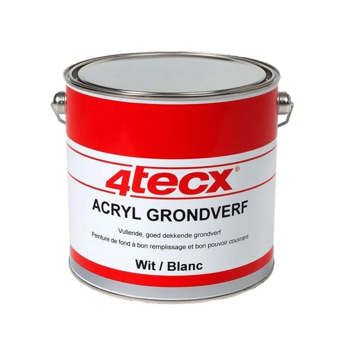 4tecx Acryl Grondverf Wit 2,5ltr 1 4tecx Acryl Grondverf Wit 2,5ltr