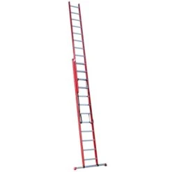4tecx Reformladder 2-delig Aluminium 2 X 12 Met Stalen Balk
