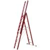4tecx Reformladder 3-delig Aluminium 3 X 12 Met Stalen Balk