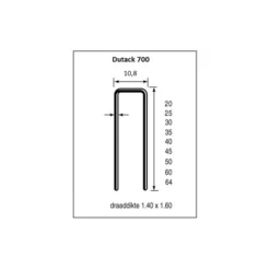 Makita Dutack Nieten 700 25 Mm. Verzinkt