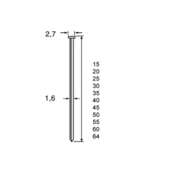 Makita Dutack Brad SKN16 25 Mm. RVS
