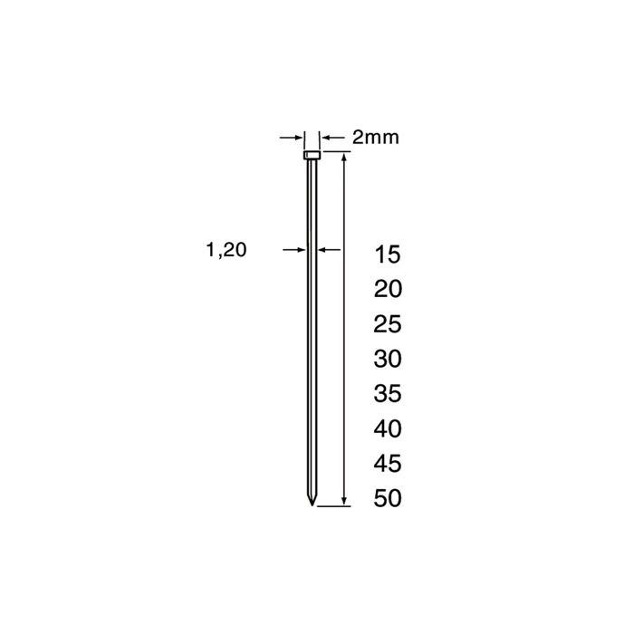 Makita Dutack Mini Brad SKN12 25 Mm. RVS