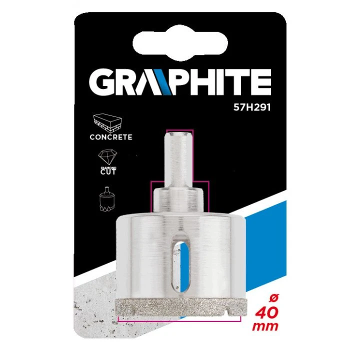 Makita GRAPHITE Diamant Tegelboor 40x30mm 2 Makita GRAPHITE Diamant Tegelboor 40x30mm - Afbeelding 2