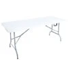 Inklapbare Kunststof Tafel 152x70 Cm Wit