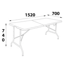 Inklapbare Kunststof Tafel 152x70 Cm Wit -Aanbiedingen Tool Gigant Winkel 6753 size 2 1 kopie 2