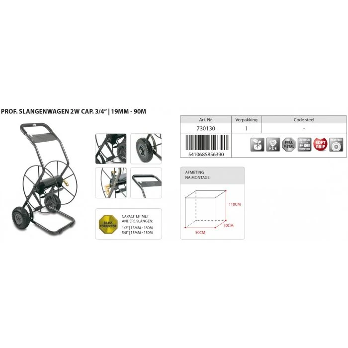 Makita Polet Metalen Slangenwagen, Slangenhaspel, 730130 7 Makita Polet Metalen Slangenwagen, Slangenhaspel, 730130 - Afbeelding 7