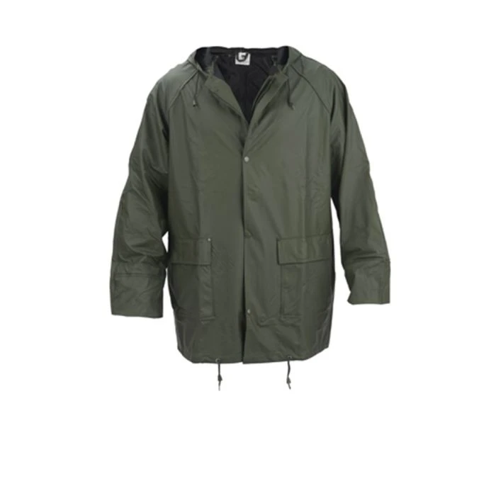 SafeWorker PALAU PUFLEX PLUS REGENJAS 100% PU Groen Maat 2XL 1 SafeWorker PALAU PUFLEX PLUS REGENJAS 100% PU Groen Maat 2XL