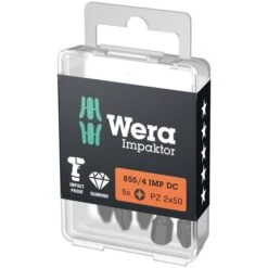 Wera 855/4 IMP DC IMPAKTOR BITS POZIDRIV, PZ 2 X 50 MM 19 Wera 855/4 IMP DC IMPAKTOR BITS POZIDRIV, PZ 2 X 50 MM -Aanbiedingen Tool Gigant Winkel 855 4 imp dc pz diy 1
