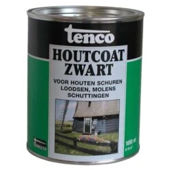 TENCO HOUTCOAT ZWART 1 L