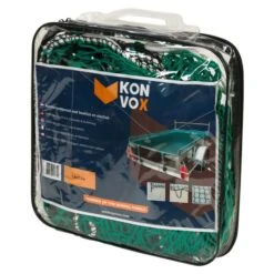 Konvox Aanhangwnet Met Hoeklus En Elastiek 1,4x2,5m Groen