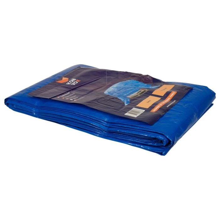 Konvox Dekkleed 130gr Blauw 5x6M TR 1 Konvox Dekkleed 130gr Blauw 5x6M TR