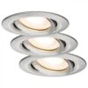Paulmann LED Nova 3x7W Zwenk IP65 Staal, GU10, O93